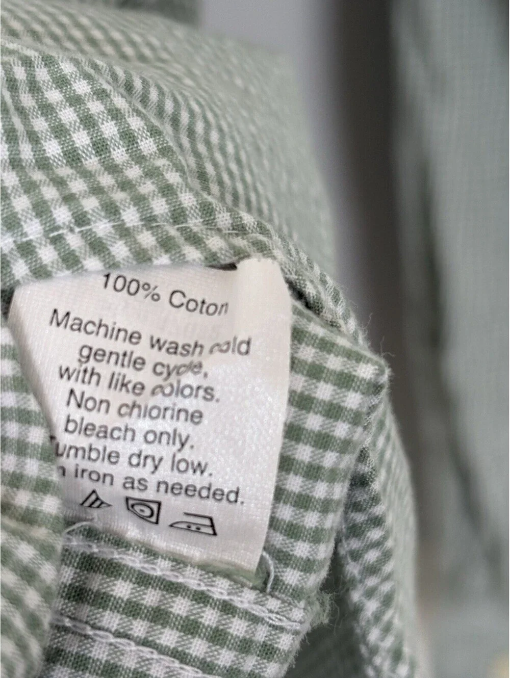 J.Crew Green/White Check Woven Cotton Button-Down Long Sleeve Shirt Men's M